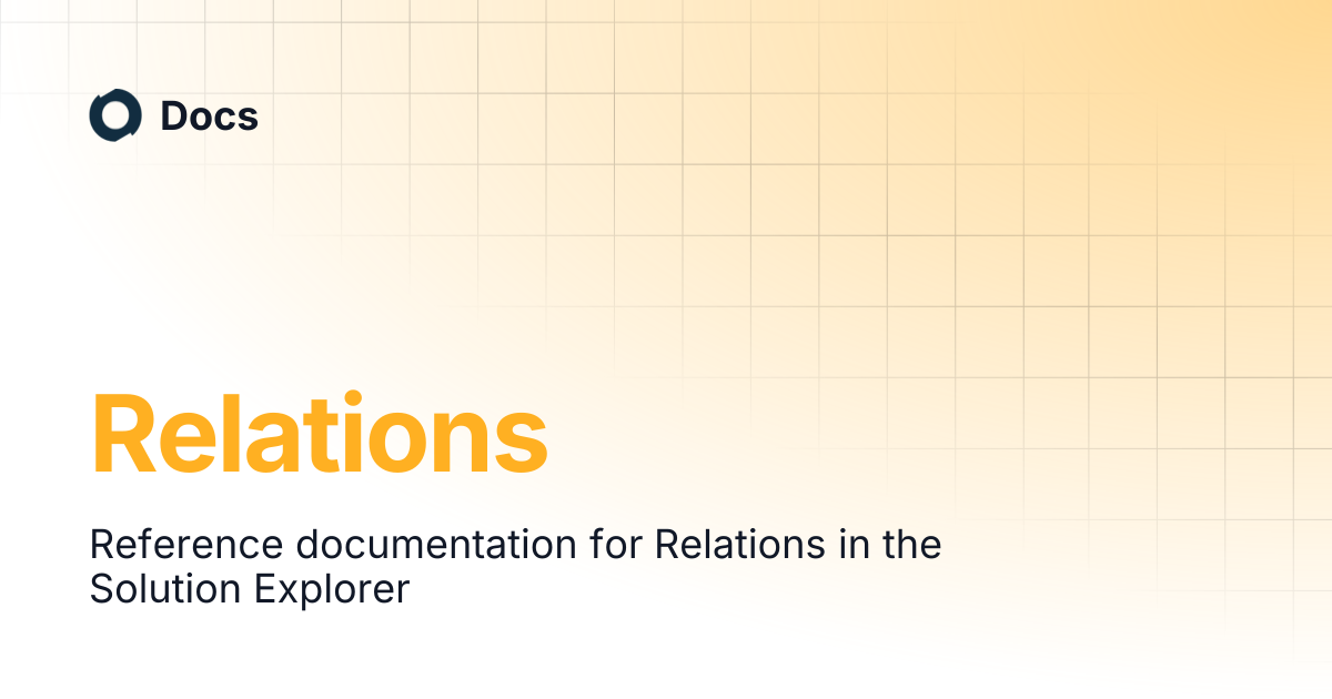 Relations | Docs