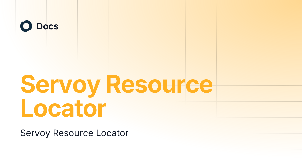 Servoy Resource Locator | Docs