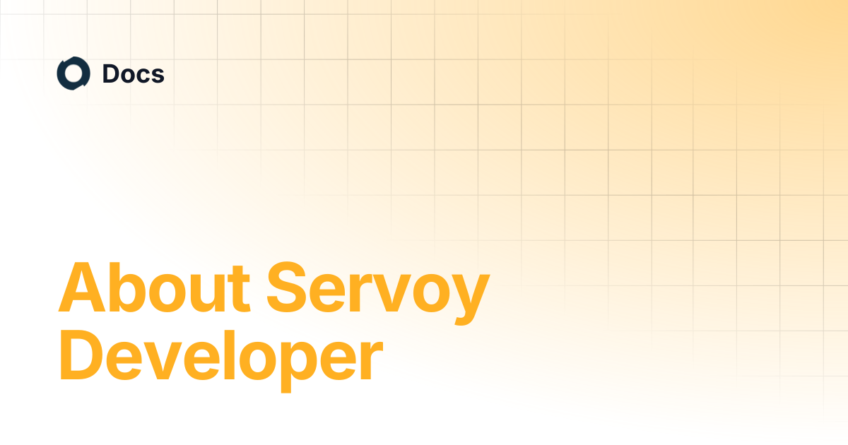 About Servoy Developer | Docs