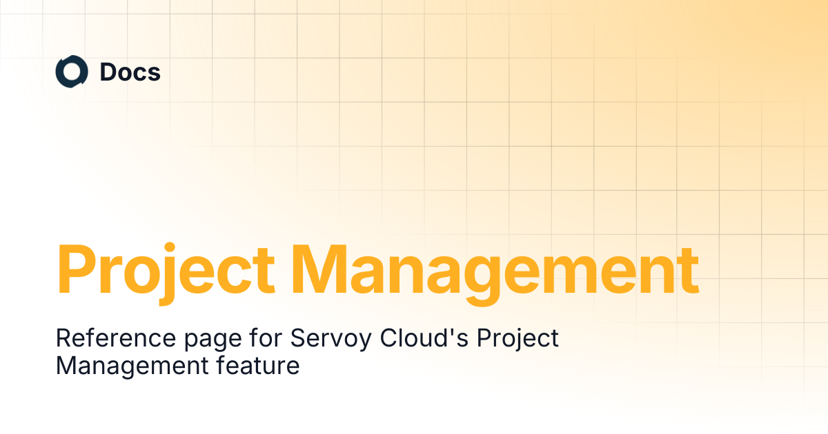 Project Management | Docs